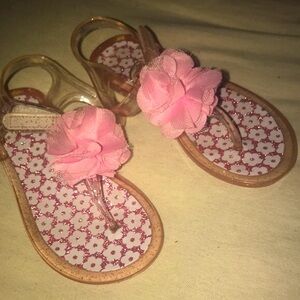 Girls flower jelly sandals